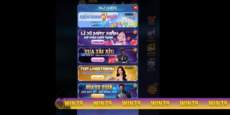 Top 5 khuyến mãi Win79 giúp bạn về bờ